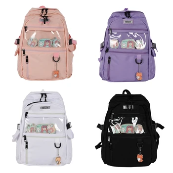 Women Cute Cartoon Transparent Nylon Casual College School Bookbag Travel Shopping Sport Daypack for Teenager Girls
Women Cute Cartoon Transparent Nylon Casual College School Bookbag Travel Shopping Sport Daypack for Teenager Girls