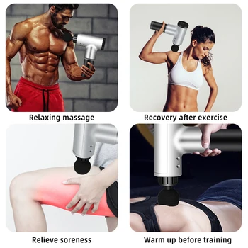 Electric Massage Gun Vibration Fascial Gun Back Body Fitness Equipment Relief Pain Relax Body Muscle Relaxation Massager 
Electric Massage Gun Vibration Fascial Gun Back Body Fitness Equipment Relief Pain Relax Body Muscle Relaxation Massager
