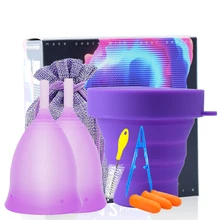 SPEQUIX 2pcs Period Collector Menstrual Reusable Soft Silicone Menstrual Cups with Collapsible Sterilizing Cup DropShipping
SPEQUIX 2pcs Period Collector Menstrual Reusable Soft Silicone Menstrual Cups with Collapsible Sterilizing Cup DropShipping