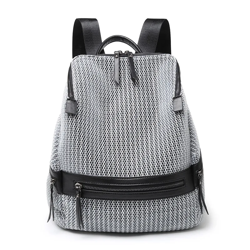 Женский рюкзак mochila feminina повседневный многофункциональный женский кожаная