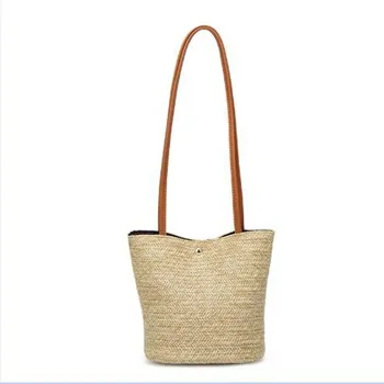 New Fashion Women Rattan Hand-Woven Bag Wicker Cross-Body Summer Straw Woven Purse Handbag Bucket Straw Bag Messenger Bags
New Fashion Women Rattan Hand-Woven Bag Wicker Cross-Body Summer Straw Woven Purse Handbag Bucket Straw Bag Messenger Bags