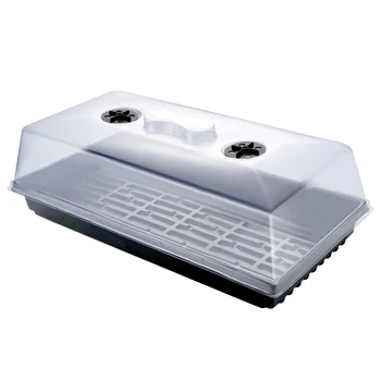 Plastic Plant Seeds Growing Box Tray Nursery Containers Seeding Case with Transparent Cover
Plastic Plant Seeds Growing Box Tray Nursery Containers Seeding Case with Transparent Cover