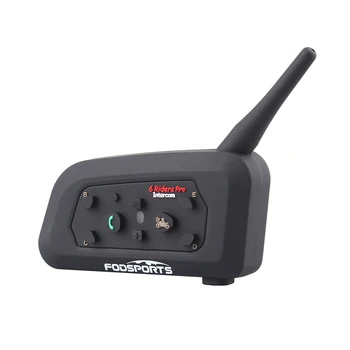 Fodsports V6 Pro Intercom Motorcycle Wireless Bluetooth Intercom Helmet Headset 6 Rider 1200M Moto BT Interphone
Fodsports V6 Pro Intercom Motorcycle Wireless Bluetooth Intercom Helmet Headset 6 Rider 1200M Moto BT Interphone