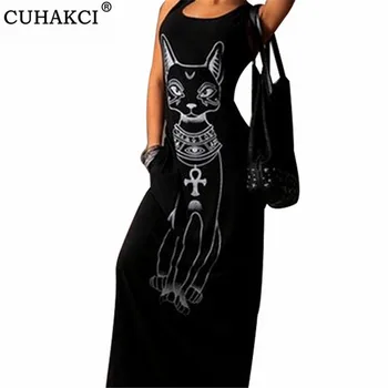 CUHAKCI Maxi Dresses Women Summer Long Dress Casual Print Boho Long Beach Evening Party Bodycon Dress Black Gray Vest Vestidos
CUHAKCI Maxi Dresses Women Summer Long Dress Casual Print Boho Long Beach Evening Party Bodycon Dress Black Gray Vest Vestidos