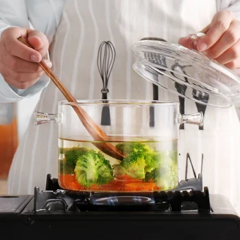 Transparent Glass Soup Pot Electric Ceramic Stove Heating Glass Bowl Cover Handmade Cooking Tools Home Cookware Kitchen Gadgets 
Transparent Glass Soup Pot Electric Ceramic Stove Heating Glass Bowl Cover Handmade Cooking Tools Home Cookware Kitchen Gadgets