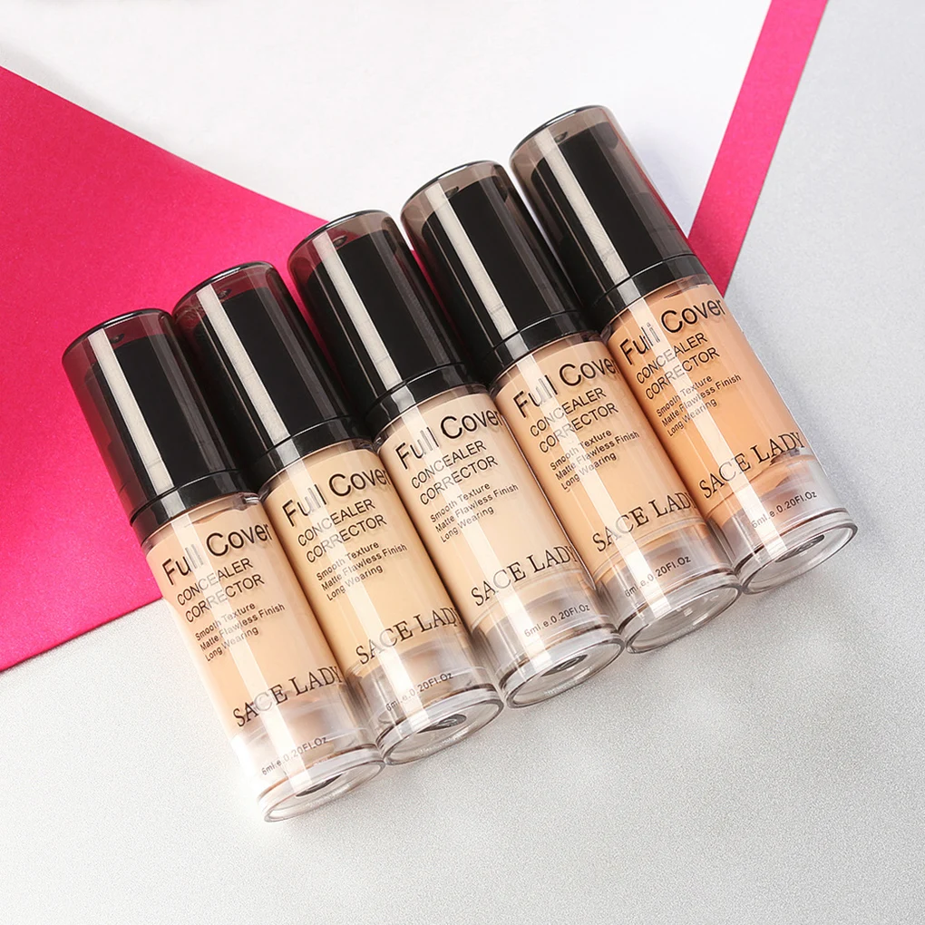 SACE LADY Full Cover Liquid Concealer 6ml Eye Dark Circles Cream Face Cover Make Up Base Cosmetic
SACE LADY Full Cover Liquid Concealer 6ml Eye Dark Circles Cream Face Cover Make Up Base Cosmetic