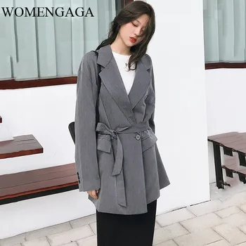 Korea Grey Long Sleeve Double-breasted Straps Waist Ladies Office Blazer Dress Femme Coat Simple Fashion 2020 Spring New TD022
Korea Grey Long Sleeve Double-breasted Straps Waist Ladies Office Blazer Dress Femme Coat Simple Fashion 2020 Spring New TD022