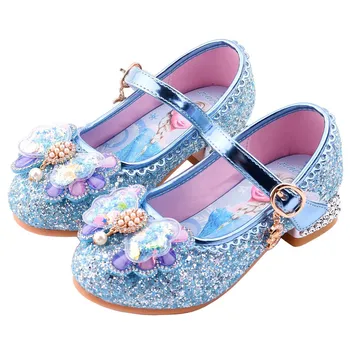 Disney Girls Princess Shoes Frozen Crystal Shoes Elsa Leather Shoes Autumn New Children's High Heels Cartoon Sandals
Disney Girls Princess Shoes Frozen Crystal Shoes Elsa Leather Shoes Autumn New Children's High Heels Cartoon Sandals