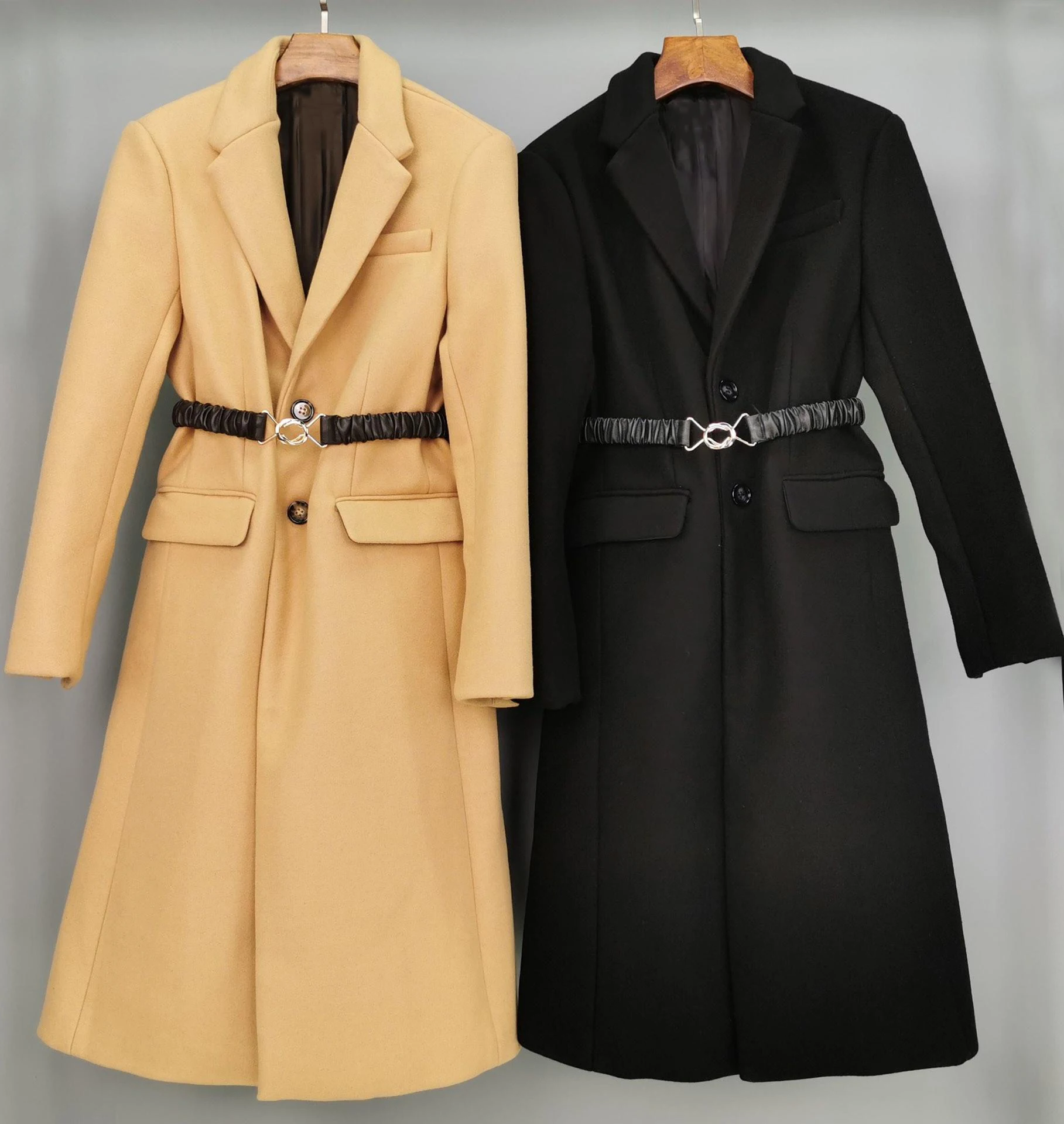 2019 new ladies high quality fashion long-sleeved lapel metal buckle belt wool windbreaker 0910
2019 new ladies high quality fashion long-sleeved lapel metal buckle belt wool windbreaker 0910