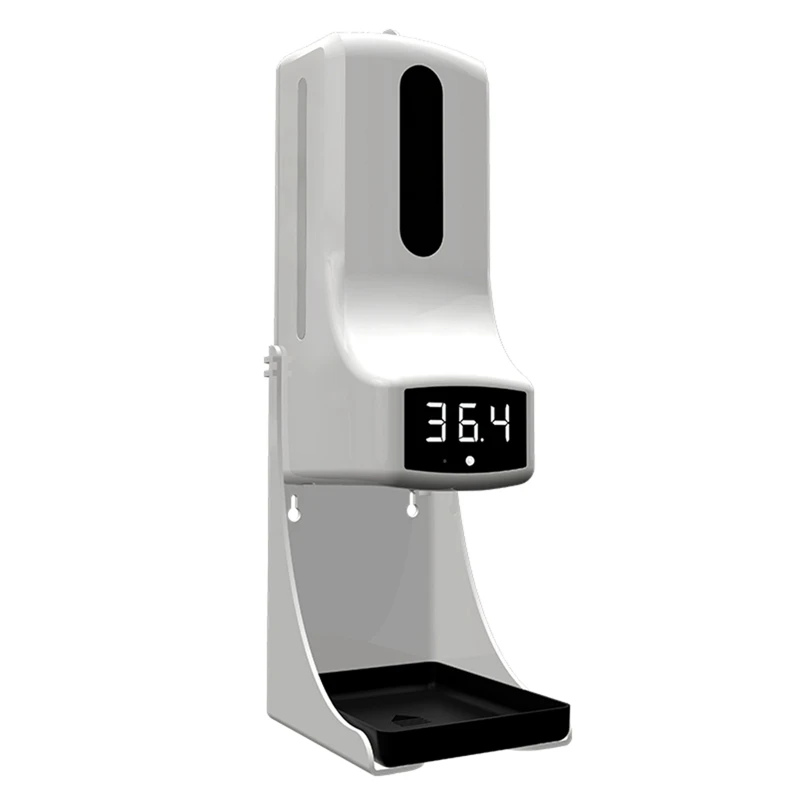 K9 Pro Wall-Mounted Thermometer with Soap Dispenser,with Alarm, Suitable for Use in Offices,Home Schools and Communities
K9 Pro Wall-Mounted Thermometer with Soap Dispenser,with Alarm, Suitable for Use in Offices,Home Schools and Communities