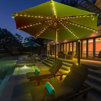 Umbrella String Lighting Remote Control Battery Operated Total 104 LEDs Copper Wire 8 Strings 13 LEDs Per String Lights
Umbrella String Lighting Remote Control Battery Operated Total 104 LEDs Copper Wire 8 Strings 13 LEDs Per String Lights