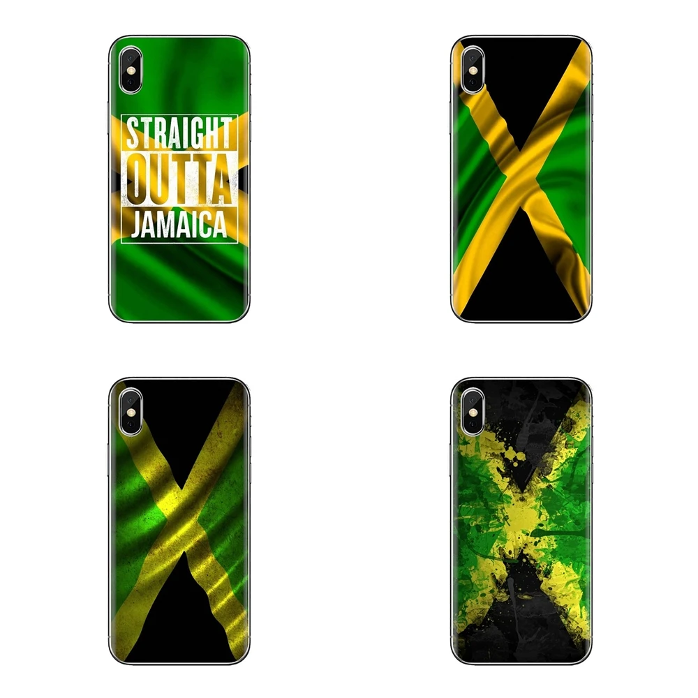 Retro Jamaica National Flag Banner For Samsung Galaxy S2 S3 S4 S5 MINI S6 S7 edge S8 S9 Plus Note 2 3 4 5 8 Coque Fundas Housing | Мобильные