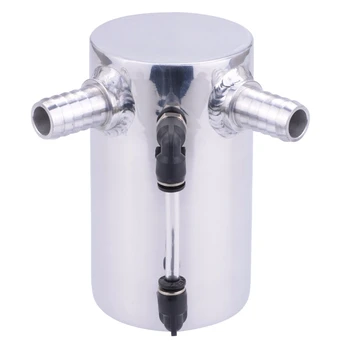 Universal Durable Car Silver 2-Port for Aluminum Oil Catch Can Reservoir Tank with Breather Filter Fin
Universal Durable Car Silver 2-Port for Aluminum Oil Catch Can Reservoir Tank with Breather Filter Fin