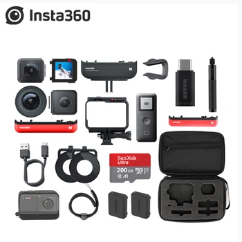 Original Insta360 One R Action Camera 5.7 k 360 panorama 5.3k 1 inch Lens Mod 4k Wide Angle Camera Boosted Batttery Base
Original Insta360 One R Action Camera 5.7 k 360 panorama 5.3k 1 inch Lens Mod 4k Wide Angle Camera Boosted Batttery Base