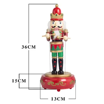 Animated Musical Nutcracker Shape with Drum Music Box Handicrafts Home Desktop Decoration 66CY
Animated Musical Nutcracker Shape with Drum Music Box Handicrafts Home Desktop Decoration 66CY