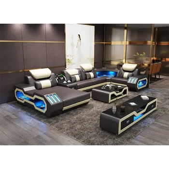 1Set 4 Seat First Layer Real Leather Living Room Sofa Set Corner Sofa Set With Bluetooth Speaker Function Modern Home Furniture
1Set 4 Seat First Layer Real Leather Living Room Sofa Set Corner Sofa Set With Bluetooth Speaker Function Modern Home Furniture