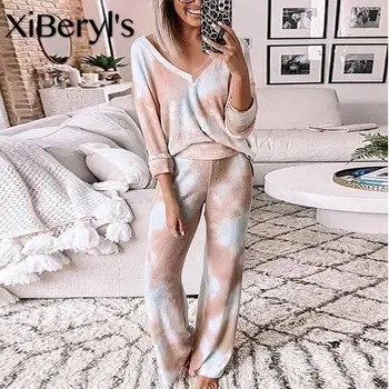 XiBeryl's Spring V-Neck Tops And Pants Pajamas Set For Women Suit Home Clothes Casual Outfit Sleepwear Night Lounge Wear Suit
XiBeryl's Spring V-Neck Tops And Pants Pajamas Set For Women Suit Home Clothes Casual Outfit Sleepwear Night Lounge Wear Suit
