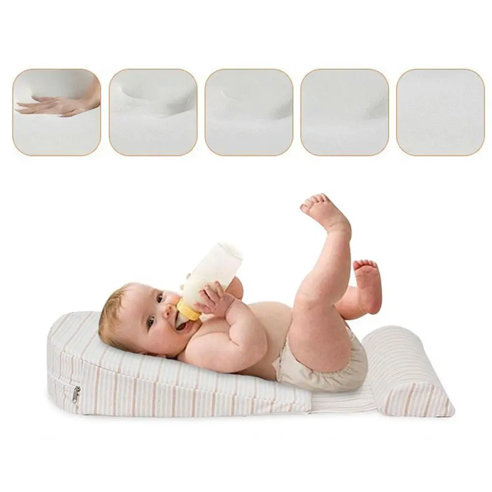 Comfortabele Baby Kussen Hoofd Vormgeven Memory Foam Kussen Verbeteren Slaap Positie Pasgeboren Wig Kussen Voor Noodhulp En Zure Reflux Hoofdkussen Aliexpress