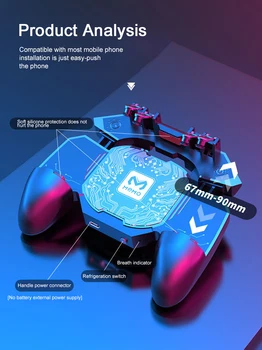 Six Button Mobile Controller Turnover Gamepad For PUBG IOS Android 6 Finger Operating Gamepad Peripherals PUBG Controller DL88
Six Button Mobile Controller Turnover Gamepad For PUBG IOS Android 6 Finger Operating Gamepad Peripherals PUBG Controller DL88