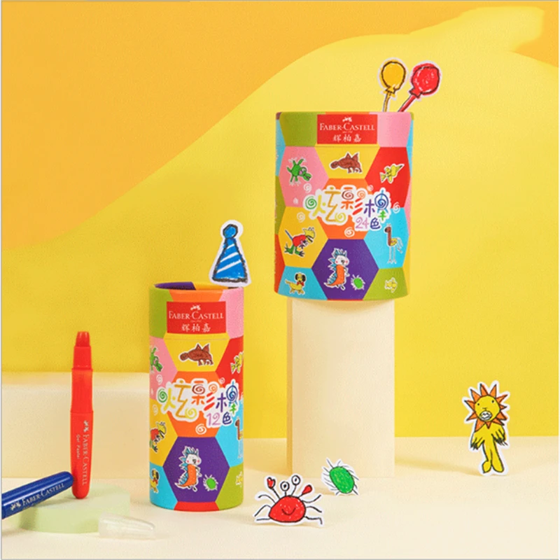 

12/24 Colors Watercolor Pen Soft Painting Graffiti Brush Water-Soluble Rotatable Pen School Supplies Color Pencils for Children