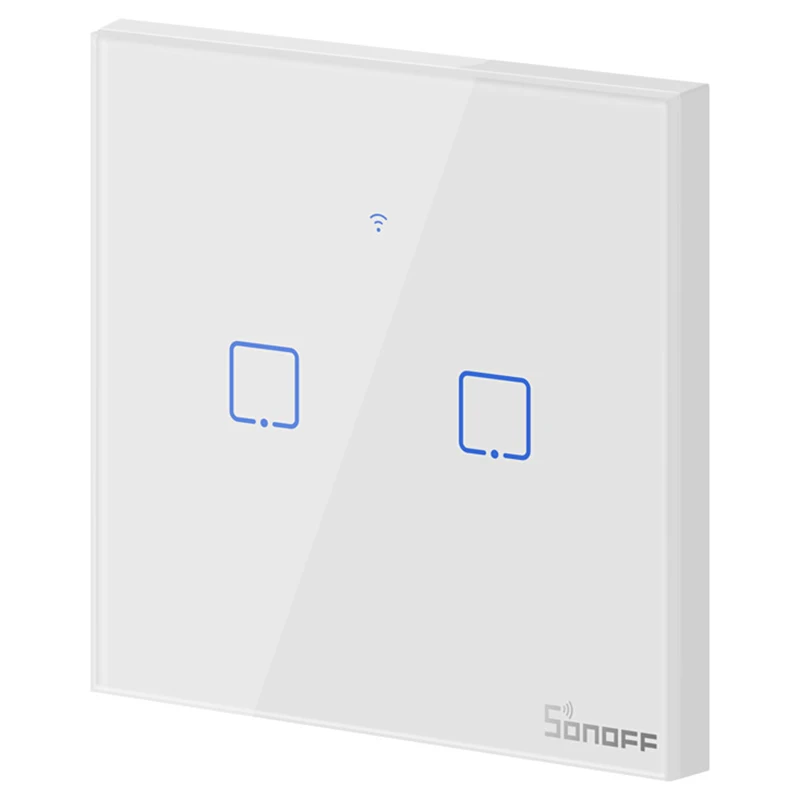 SONOFF New T1EU Wifi Smart Switch Touch Screen Remote ON/OFF 1/2/3 Gang 433Mhz RF/Voice/APP/Touch Control 86 Type Smart Home TX
SONOFF New T1EU Wifi Smart Switch Touch Screen Remote ON/OFF 1/2/3 Gang 433Mhz RF/Voice/APP/Touch Control 86 Type Smart Home TX