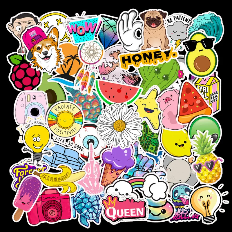 50pcs/pack Kawaii Cartoon Small fresh and cute suitcase stickers super waterproof graffiti suitcase stickers
50pcs/pack Kawaii Cartoon Small fresh and cute suitcase stickers super waterproof graffiti suitcase stickers