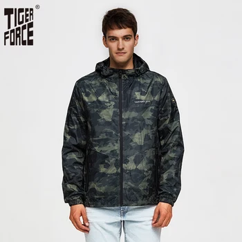 TIGER FORCE Spring Men Casual Jacket Hooded Camouflage Jacket with Print Men's Windbreaker Coat Male Army Camo Outwear
TIGER FORCE Spring Men Casual Jacket Hooded Camouflage Jacket with Print Men's Windbreaker Coat Male Army Camo Outwear