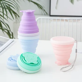 200ml Portable Silicone Retractable Folding Cups Telescopic Collapsible Coffee Cups Outdoor Sport Water Cup With String 
200ml Portable Silicone Retractable Folding Cups Telescopic Collapsible Coffee Cups Outdoor Sport Water Cup With String