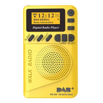 Portable Mini Pocket DAB/DAB+ Digital Radio 1000mAh LED Display Radio with MP3 Player FM Radio Gifts
Portable Mini Pocket DAB/DAB+ Digital Radio 1000mAh LED Display Radio with MP3 Player FM Radio Gifts