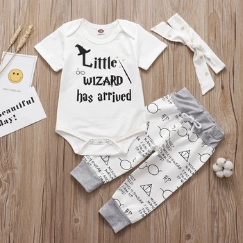 2019 New Infant baby clothing set Little Wizard has arrived Outfit Romper+pants+Hat 3PCS Baby Clothes outfits
2019 New Infant baby clothing set Little Wizard has arrived Outfit Romper+pants+Hat 3PCS Baby Clothes outfits