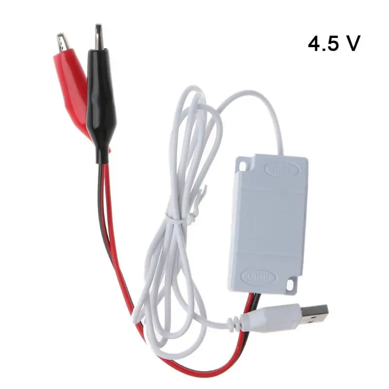 AA AA AAA Battery Eliminator USB 5V to 1.5V/3V4.5V Step-down Clip Cable Adjustable Voltage Converter Line For Clocks Remote Toys
AA AA AAA Battery Eliminator USB 5V to 1.5V/3V4.5V Step-down Clip Cable Adjustable Voltage Converter Line For Clocks Remote Toys