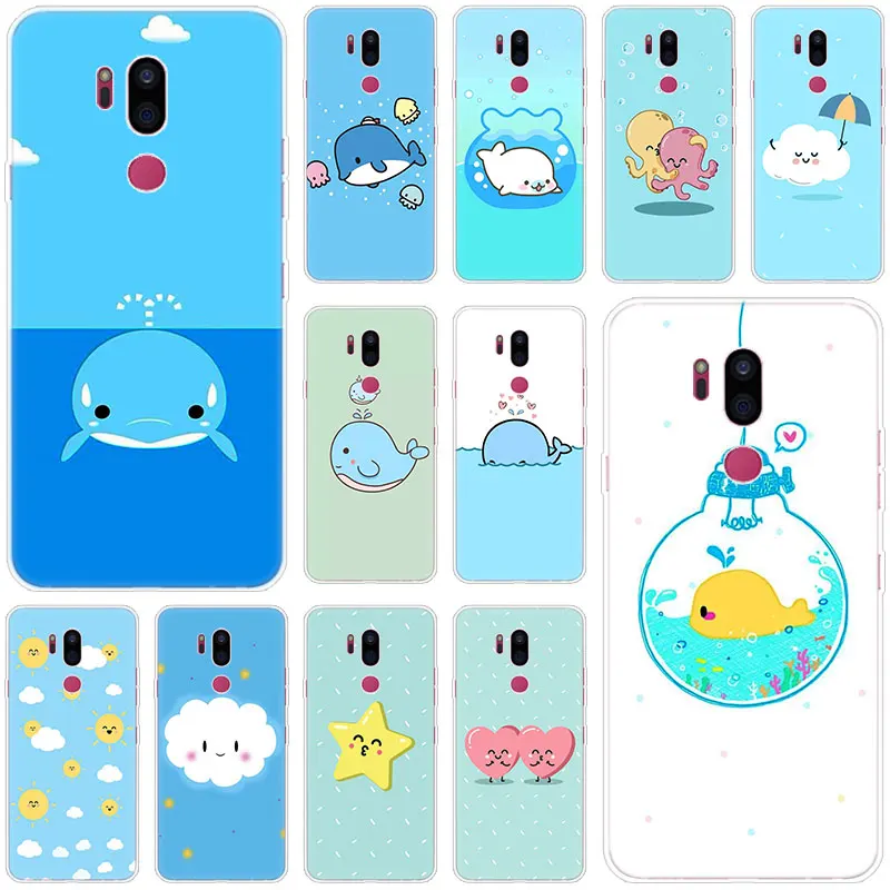 

Lovely Cloud cartoon Case For LG G5 G6 Mini G7 G8 G8S V20 V30 V40 V50 ThinQ Q6 Q7 Q8 Q9 Q60 W10 W30 Aristo 2 X Power 2 3 Cover