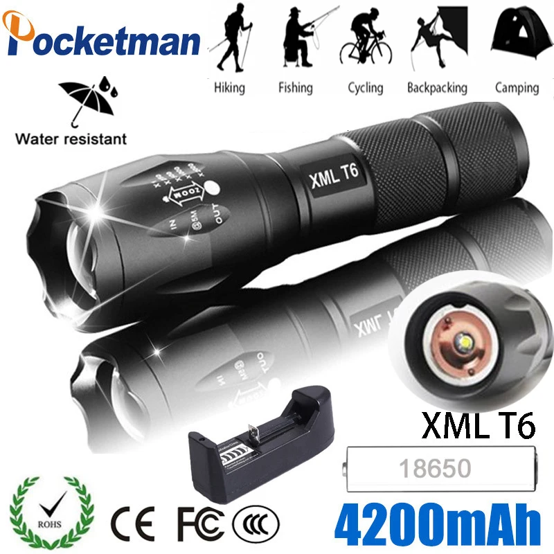 Most Bright 5000 Lumen USB Rechargeable LED Flashlight With T6 lamp Adjustable Focus 5 Modes Zoomable Torch Lantern Free Ship
Most Bright 5000 Lumen USB Rechargeable LED Flashlight With T6 lamp Adjustable Focus 5 Modes Zoomable Torch Lantern Free Ship