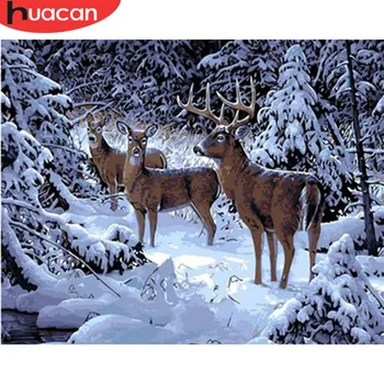 HUACAN Winter Coloring By Numbers Deer Kits Drawing Canvas HandPainted Animal Picture DIY Art Home Decoration Gift
HUACAN Winter Coloring By Numbers Deer Kits Drawing Canvas HandPainted Animal Picture DIY Art Home Decoration Gift