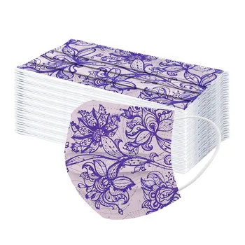 Dust coverAdult Lace Printing Three Layer Protective Breathable Disposable Comfortable and soft Fashion Mask Суперобложка 100PCS
Dust coverAdult Lace Printing Three Layer Protective Breathable Disposable Comfortable and soft Fashion Mask Суперобложка 100PCS