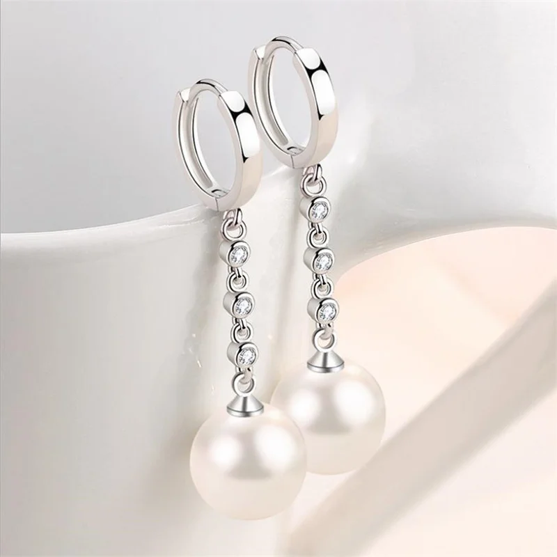 Charming Pearl Earring Women Long Tassel Drop Accessorie With Stone 2021 Trendy Lady Silver Plated Earring Girl Jewelry
Charming Pearl Earring Women Long Tassel Drop Accessorie With Stone 2021 Trendy Lady Silver Plated Earring Girl Jewelry