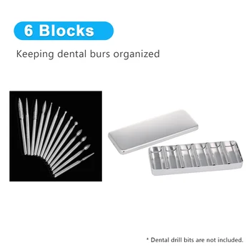 6 Blocks Dental Bur Organizer Holder Sterilizer Dental Supplies Tools Dentist Use Case Box Rack Drill Bit Holder Block
6 Blocks Dental Bur Organizer Holder Sterilizer Dental Supplies Tools Dentist Use Case Box Rack Drill Bit Holder Block