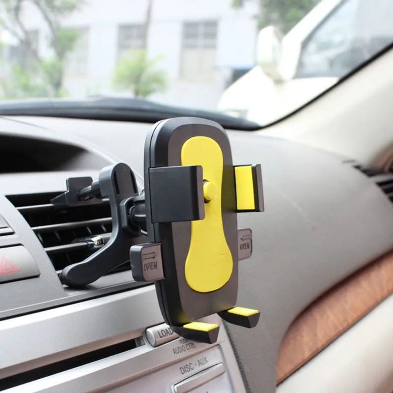 360 Degree Rotation Car Phone Holder Ventilation Bracket Suitable For 4-6.3 Inch Mobile Phones And GPS Devices
360 Degree Rotation Car Phone Holder Ventilation Bracket Suitable For 4-6.3 Inch Mobile Phones And GPS Devices