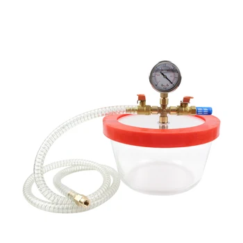 

0.8 Gallon 200MM*110MM Pyrex Glass Vacuum Degassing Chamber for Resin Silicones Epoxies Essential Oils