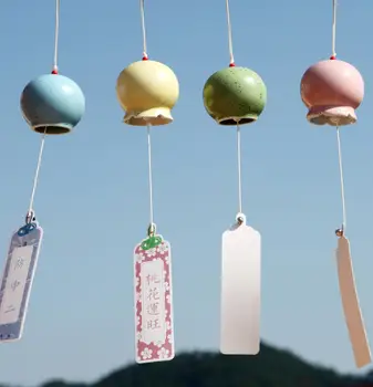4Color Japanese Wind Chimes Bells Cute Painting Ceramic Pendant Wind Chimes Outdoor Home Decorations Kids Toy
4Color Japanese Wind Chimes Bells Cute Painting Ceramic Pendant Wind Chimes Outdoor Home Decorations Kids Toy