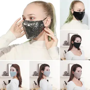 Unisex Fashion Sequin Breathable Anti Haze Dust Cotton Protective Face Mask mascara mujer respiratore polmonare fast shipments
Unisex Fashion Sequin Breathable Anti Haze Dust Cotton Protective Face Mask mascara mujer respiratore polmonare fast shipments