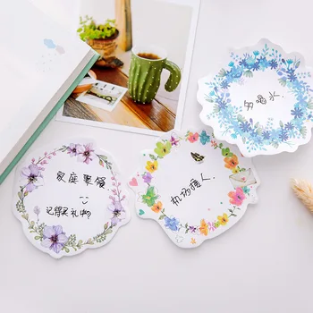 Flower Wreath Memo Pad Sticky Notes Book Notepads Bookmark Mark Paper DIY Korean Kawaii Stationery Office Student Gift Prize
Flower Wreath Memo Pad Sticky Notes Book Notepads Bookmark Mark Paper DIY Korean Kawaii Stationery Office Student Gift Prize