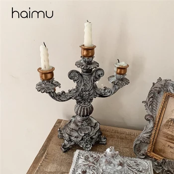 Classical Baroque Carved Craft Candlestick Vintage European Classical Carving Baroque Western Restaurant Decorative Candlestick
Classical Baroque Carved Craft Candlestick Vintage European Classical Carving Baroque Western Restaurant Decorative Candlestick