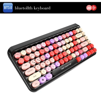 High Quality Colorful Bluetooth Keyboard Tablets For Apple Wireless Keyboard Style Supports IOS/Mac OS/Windows/Android
High Quality Colorful Bluetooth Keyboard Tablets For Apple Wireless Keyboard Style Supports IOS/Mac OS/Windows/Android