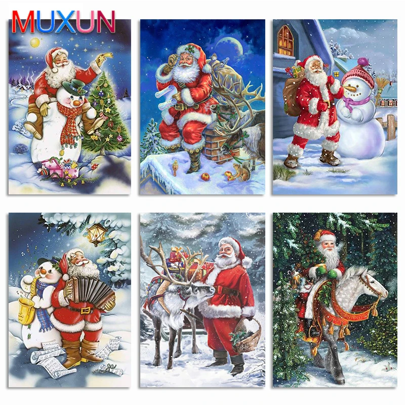 Full Square 5D Diy Diamond Painting Christma Diamond Embroidery Santa Claus Diamond Mosaic Winter Cross Stitch Home Decor Bh045
Full Square 5D Diy Diamond Painting Christma Diamond Embroidery Santa Claus Diamond Mosaic Winter Cross Stitch Home Decor Bh045