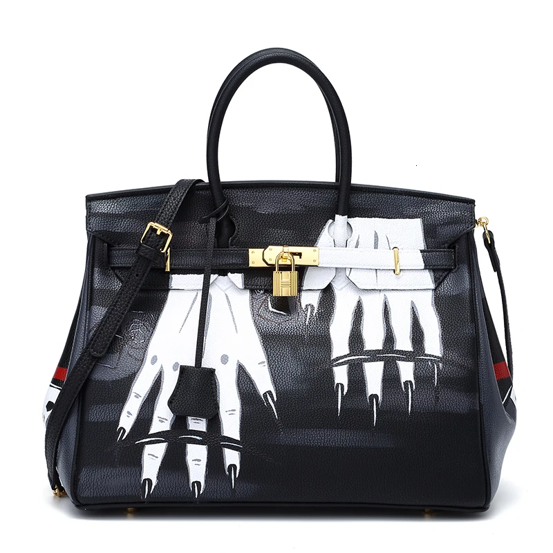 Niche Style Personality Hand Doodle Package Hundred Take The Hand Promote Women Bag Litchi Grain Handbag
Niche Style Personality Hand Doodle Package Hundred Take The Hand Promote Women Bag Litchi Grain Handbag
