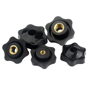 5PCS M5 M6 M8 M10 Plum Bakelite Hand Tighten Nut Handle Thread Star Nut 
5PCS M5 M6 M8 M10 Plum Bakelite Hand Tighten Nut Handle Thread Star Nut