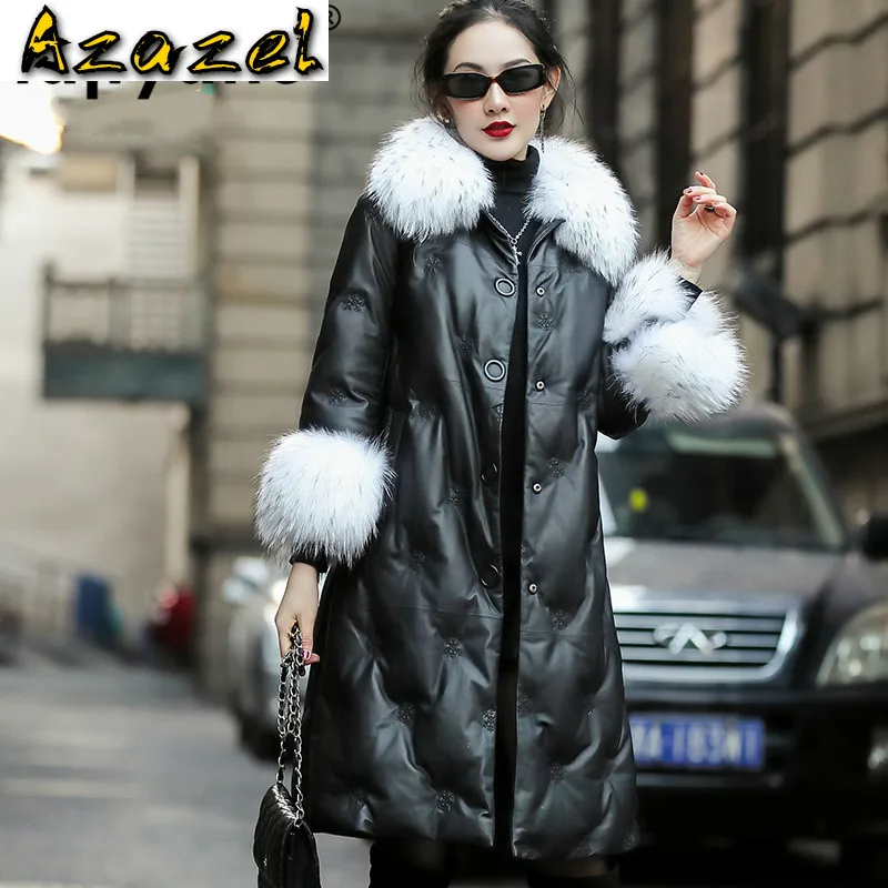 Autumn Winter Coat Women Clothes 2020 Real Genuine Leather Jacket Korean Vintage Raccoon Dog Collar Sheepskin Dwon Coat ZT3418
Autumn Winter Coat Women Clothes 2020 Real Genuine Leather Jacket Korean Vintage Raccoon Dog Collar Sheepskin Dwon Coat ZT3418