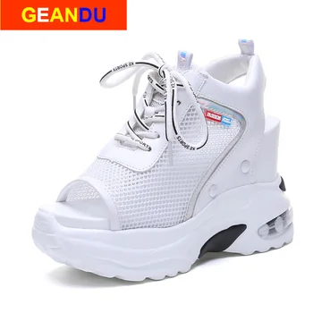 New Ankle Boots Shoes Women Summer Sexy Hollow High Slope Fish Mouth Single Thick Bottom Wedges Short High Heels 10CM Platform
New Ankle Boots Shoes Women Summer Sexy Hollow High Slope Fish Mouth Single Thick Bottom Wedges Short High Heels 10CM Platform