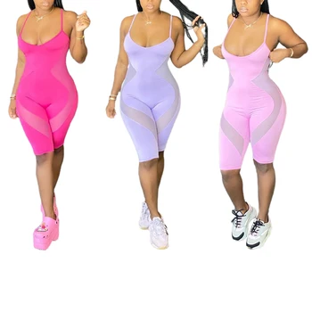 AA Mesh Sheer Patchwork See Through Jumpsuit Playsuit Sexy Women S;eeveless Strap Bodycon Slim Rompers Summer Shorts Jumpsuit
AA Mesh Sheer Patchwork See Through Jumpsuit Playsuit Sexy Women S;eeveless Strap Bodycon Slim Rompers Summer Shorts Jumpsuit